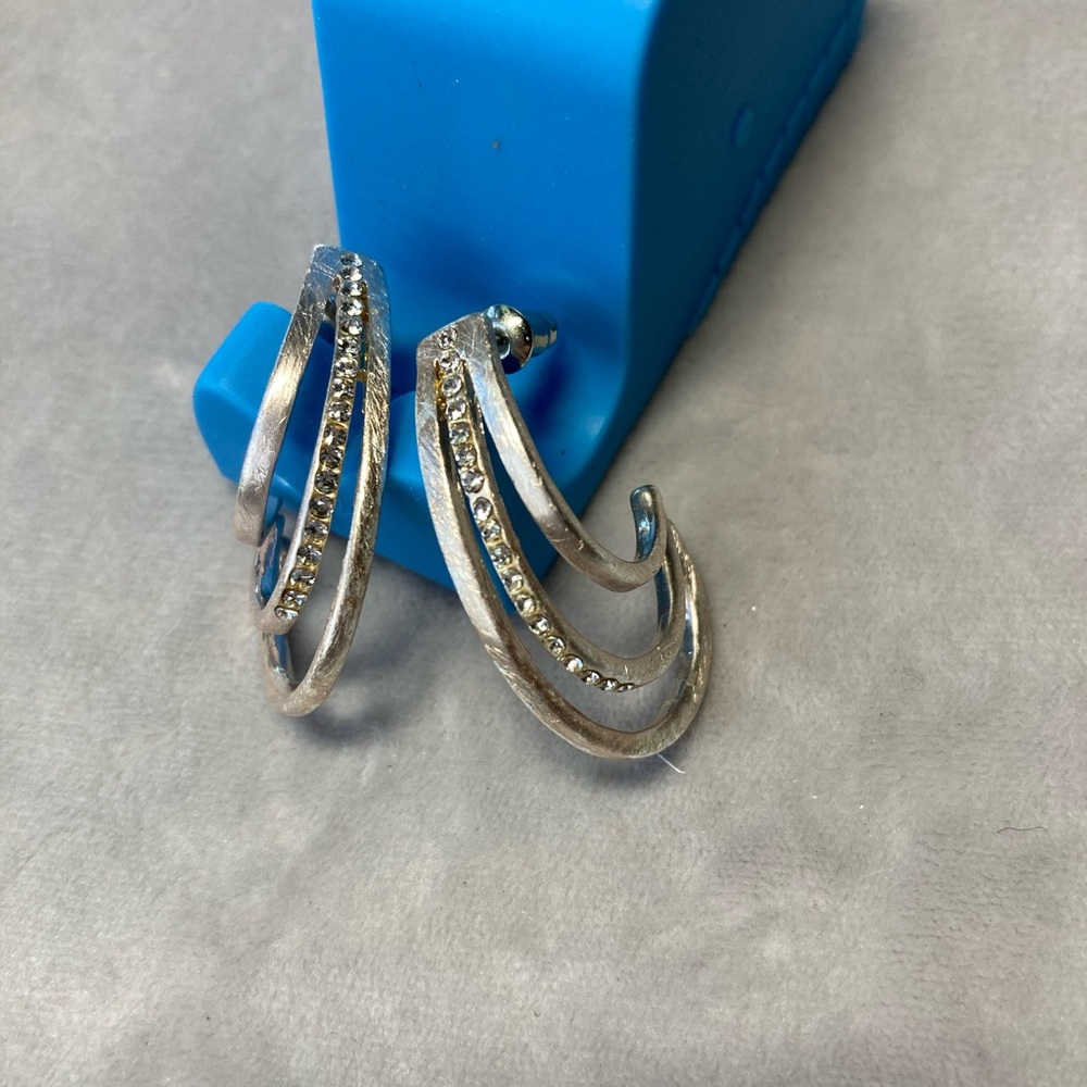 Silver post earrings.  Gently used